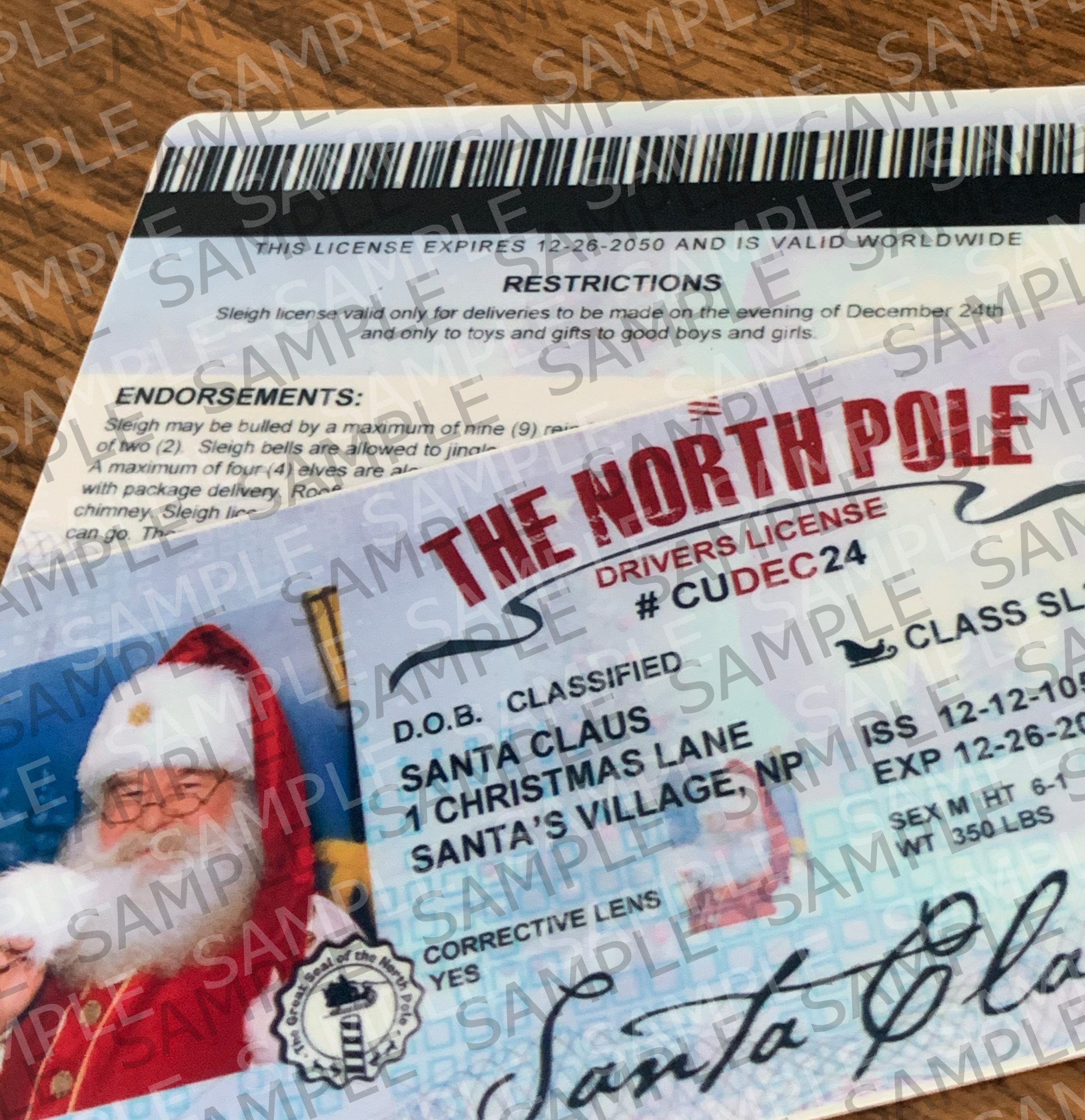 Santa Claus Lost Driving/Sleigh Licence